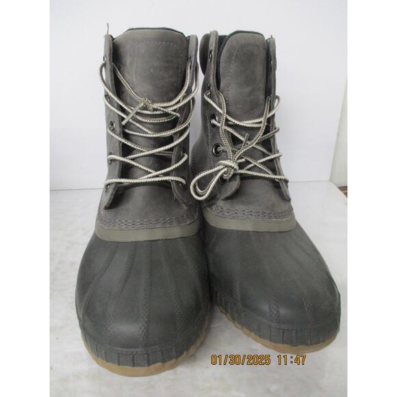 USED Sperry Men\'s Cheyanne Lace Rain Boot ,Grey/black/gum-Size 10 main image 5